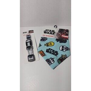 Star Wars dog collar and bandana -M